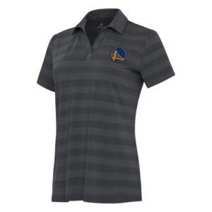 Women's Antigua Pewter Golden State Warriors Tunnel Polo