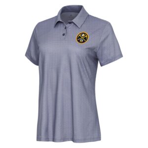 Women's Antigua  White Denver Nuggets Rings Polo