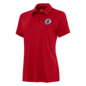 Women's Antigua Red LA Clippers Reprocess Polo
