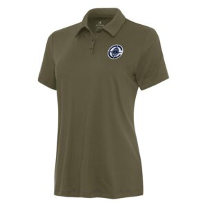 Women's Antigua Olive LA Clippers Reprocess Polo