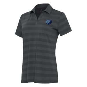 Women's Antigua Pewter Memphis Grizzlies Tunnel Polo