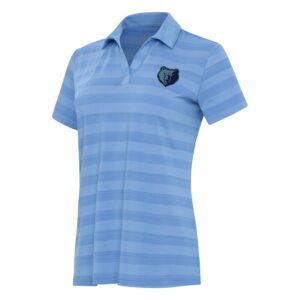 Women's Antigua Light Blue Memphis Grizzlies Tunnel Polo