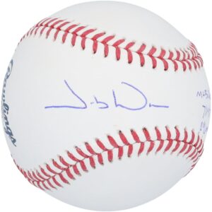 Jacob Wilson Athletics Autographed Baseball with Multiple MLB Debut Inscriptions - Limited Edition #1/25