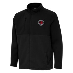 Men's Antigua Black Toronto Raptors Daily Fused Full-Zip Jacket