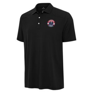 Men's Antigua  Black Washington Wizards Western Polo
