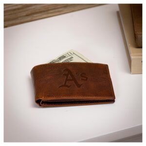 Athletics Bi-Fold Leather Passcase Wallet
