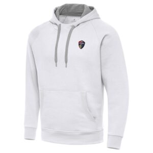 Men's Antigua White North Carolina Courage Victory Pullover Hoodie