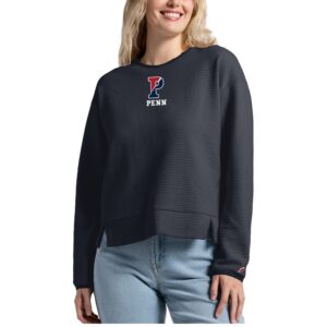 Women's League Collegiate Wear  Navy Pennsylvania Quakers Summit Pullover Sweatshirt