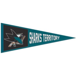 WinCraft San Jose Sharks 13" x 32" Retro Logo Wool Pennant
