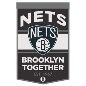 WinCraft Brooklyn Nets 24" x 38" Wool Slogan Banner