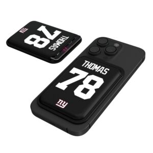 Keyscaper Andrew Thomas Black New York Giants Magnetic Credit Card Wallet