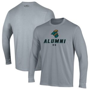Men's Under Armour  Gray Coastal Carolina Chanticleers Alumni Performance Long Sleeve T-Shirt