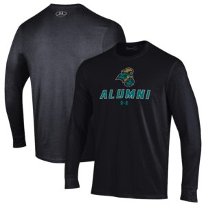 Men's Under Armour  Black Coastal Carolina Chanticleers Alumni Performance Long Sleeve T-Shirt