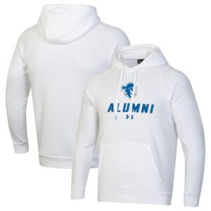Men's Under Armour White Seton Hall Pirates Alumni Rival Fleece Pullover Hoodie