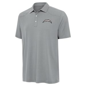 Men's Antigua  Gray Los Angeles Chargers Western Polo