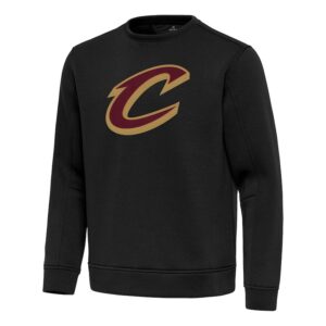 Men's Antigua  Black Cleveland Cavaliers Relevant Pullover Sweatshirt