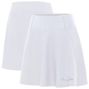 Women's Antigua White Baltimore Ravens Chip Skort