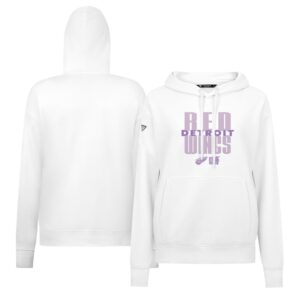 Women's Levelwear White Detroit Red Wings Adorn Persevere Pullover Hoodie
