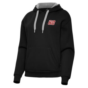 Women's Antigua Black Shane van Gisbergen Victory Pullover Hoodie