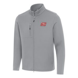 Men's Antigua Gray Shane van Gisbergen Objection Full-Zip Jacket