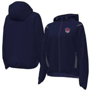 Women's Under Armour  Navy Auburn Tigers UA Storm Raglan Woven Full-Zip Hoodie