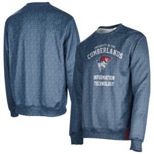Men's ProSphere Navy Cumberlands Patriots Information Technology 1.0 Crew Neck Pullover Sweatshirt