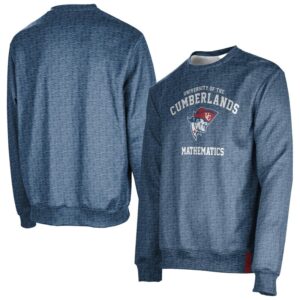 Men's ProSphere Navy Cumberlands Patriots Mathematics 1.0 Crew Neck Pullover Sweatshirt