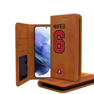 Keyscaper Baker Mayfield Brown Tampa Bay Buccaneers Galaxy Folio Case