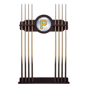 English Tudor Pittsburgh Pirates Eight Stick Wood Pool Cue Rack