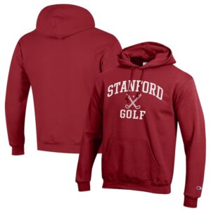 Men's Champion  Cardinal Stanford Cardinal Icon Golf Powerblend Pullover Hoodie