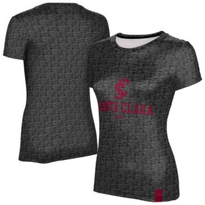Women's ProSphere  Charcoal Santa Clara Broncos Golf 1.0 T-Shirt