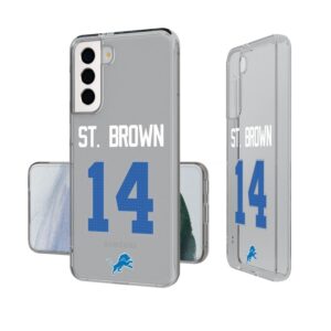 Keyscaper Amon-Ra St. Brown Detroit Lions Galaxy Clear Case
