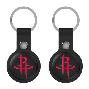 Keyscaper  Black Houston Rockets Two-Pack AirTag Holders