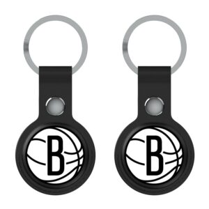 Keyscaper  Black Brooklyn Nets Two-Pack AirTag Holders