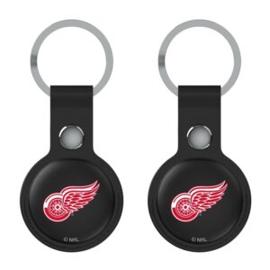 Keyscaper  Black Detroit Red Wings Two-Pack AirTag Holders