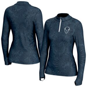 Women's ProSphere Navy Howard Bison Blend 2.0 Quarter-Zip Pullover