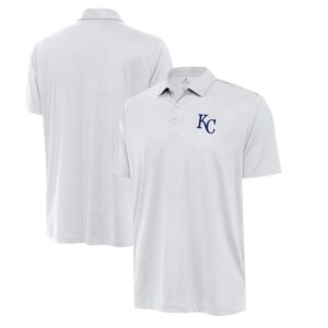 Men's Antigua  White Kansas City Royals Eclipse Polo