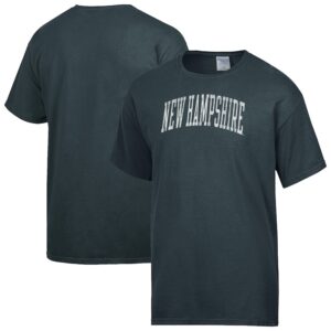 Men's ComfortWash  Charcoal New Hampshire Wildcats Distressed Arch T-Shirt