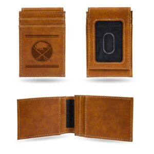 Brown Buffalo Sabres Front Pocket Wallet