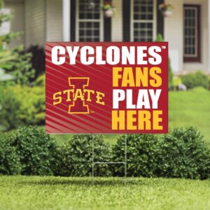 Iowa State Cyclones 18" x 24" Fans Play Here Outdoor Yard Sign
