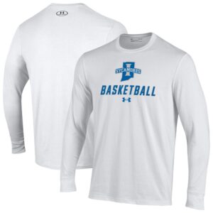 Men's Under Armour  White Indiana State Sycamores Basketball Performance Long Sleeve T-Shirt