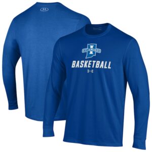 Men's Under Armour  Royal Indiana State Sycamores Basketball Performance Long Sleeve T-Shirt