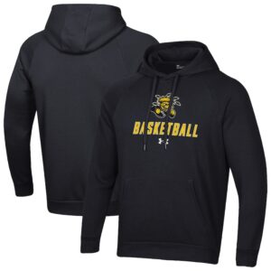 Men's Under Armour Black Wichita State Shockers Basketball Rival Raglan Fleece Pullover Hoodie