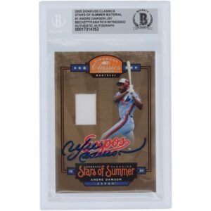 Andre Dawson Montreal Expos Autographed 2005 Donruss Classics Stars of Summer Relic #BOS-1 #/250 Beckett Fanatics Witnessed Authenticated Card