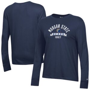 Women's Champion  Navy Morgan State Bears Core Long Sleeve T-Shirt