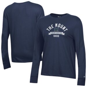 Women's Champion  Navy Mount St. Mary's Mountaineers Core Long Sleeve T-Shirt