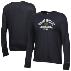 Women's Champion  Black Oakland Golden Grizzlies Core Long Sleeve T-Shirt