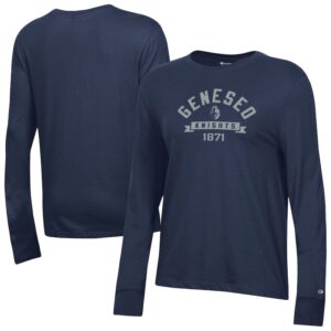 Women's Champion  Navy SUNY Geneseo Knights Core Long Sleeve T-Shirt