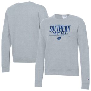 Women's Champion  Gray Southern Connecticut State Owls Powerblend Pullover Sweatshirt