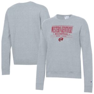 Women's Champion  Gray Western Kentucky Hilltoppers Powerblend Pullover Sweatshirt